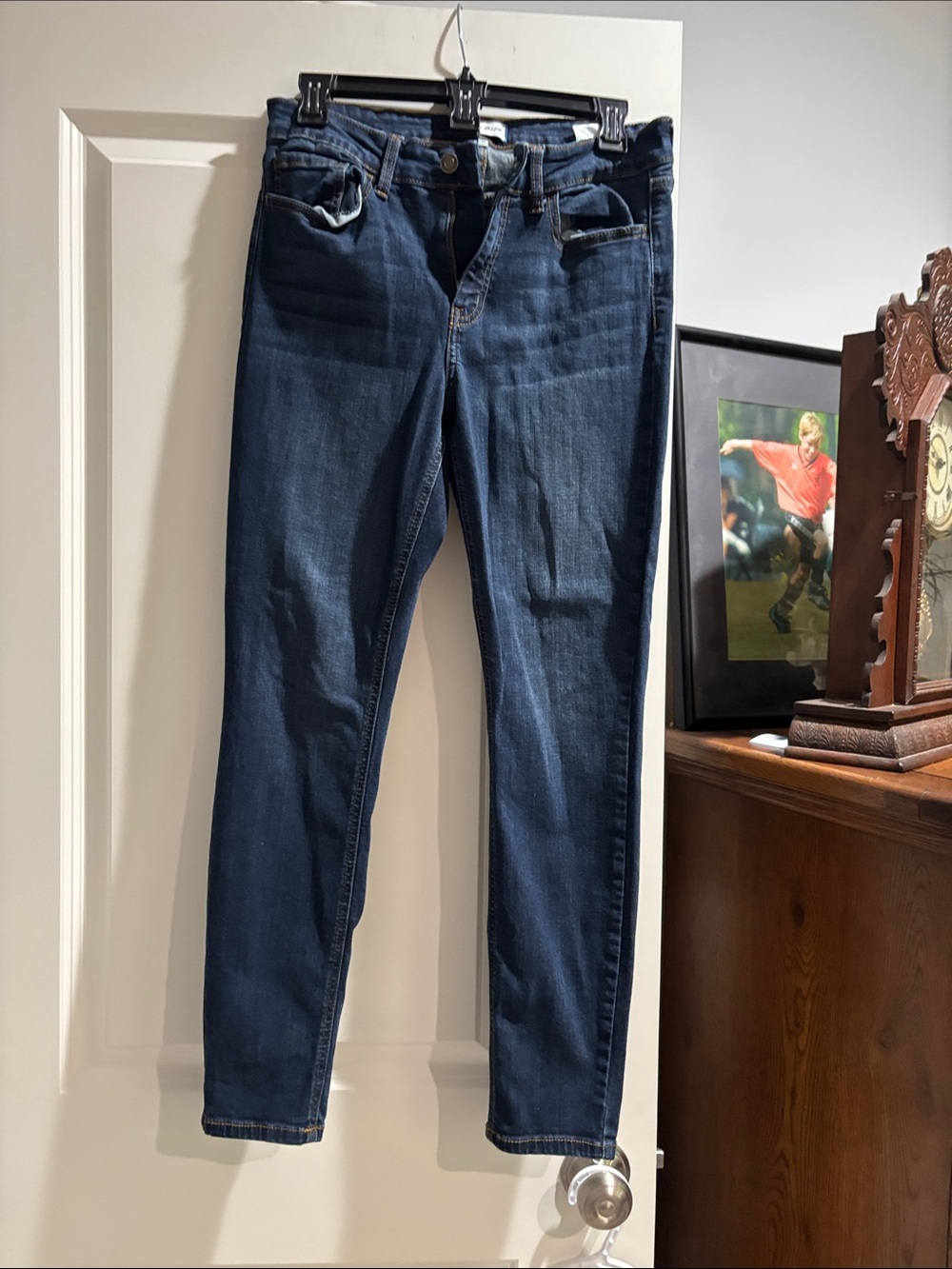 Women's Dark Indigo Skinny Stretch Jeans